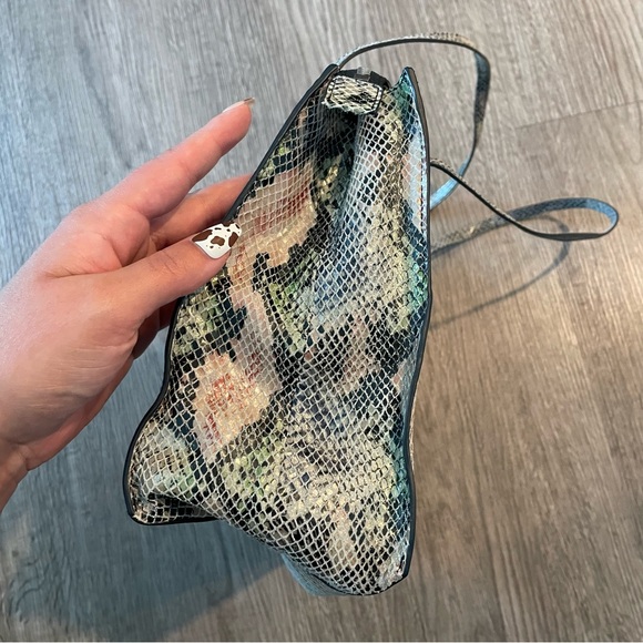 HOBO Friar Multicolor Python Print Leather Satchel Shoulder Tote Bag - Picture 10 of 14